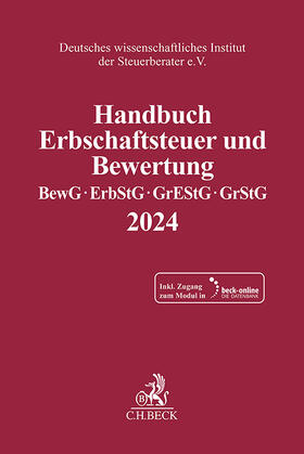  Handbuch Erbschaftsteuer und Bewertung 2024: BewG, ErbStG, GrEStG, GrStG 2024 | Buch |  Sack Fachmedien