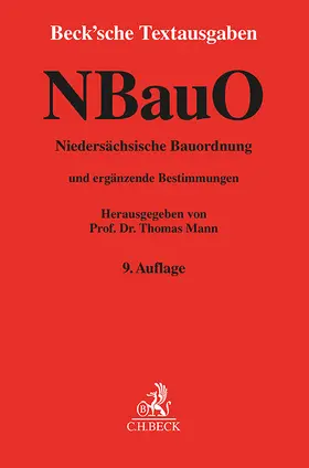 Mann | Niedersächsische Bauordnung. NBauO | Buch | 978-3-406-81727-4 | sack.de