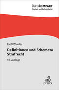 Fahl / Winkler |  Definitionen und Schemata Strafrecht | Buch |  Sack Fachmedien
