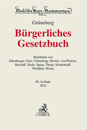 Grüneberg | Bürgerliches Gesetzbuch: BGB | Buch | 978-3-406-82000-7 | sack.de