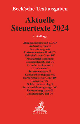 Aktuelle Steuertexte 2024 | Buch |  Sack Fachmedien