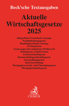  Aktuelle Wirtschaftsgesetze 2025 | Buch |  Sack Fachmedien