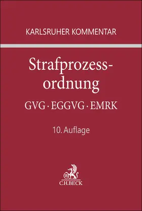Barthe / Gericke |  Karlsruher Kommentar zur Strafprozessordnung. StPO | Buch |  Sack Fachmedien