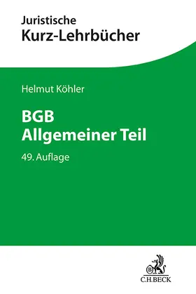 Köhler / Lange |  BGB Allgemeiner Teil | Buch |  Sack Fachmedien
