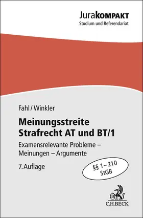 Fahl / Winkler |  Meinungsstreite Strafrecht AT und BT/1 | Buch |  Sack Fachmedien