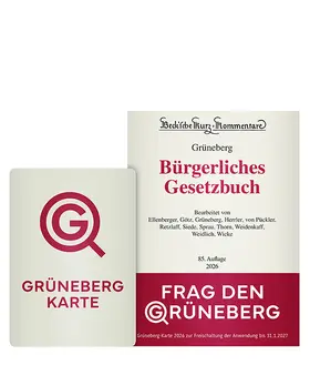 Grüneberg-Karte 2026 | Sonstiges | 978-3-406-83602-2 | www.sack.de