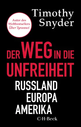 Snyder |  Der Weg in die Unfreiheit | Buch |  Sack Fachmedien