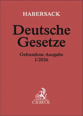 Habersack / Schönfelder |  Deutsche Gesetze Gebundene Ausgabe I/2026 | Buch |  Sack Fachmedien