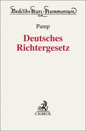 Pamp |  Deutsches Richtergesetz. DRiG | Buch |  Sack Fachmedien