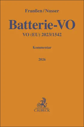 Franßen / Nusser |  Batterie-VO | Buch |  Sack Fachmedien