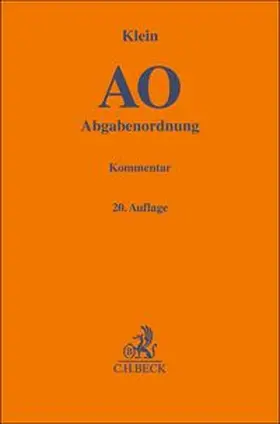 Abgabenordnung. AO | Buch | 978-3-406-84431-7 | www.sack.de