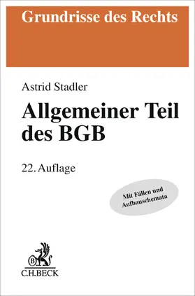 Rüthers / Stadler | Allgemeiner Teil des BGB | Buch | 978-3-406-84446-1 | www.sack.de