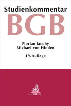 Jacoby / Hinden / Kropholler |  Bürgerliches Gesetzbuch. BGB | Buch |  Sack Fachmedien