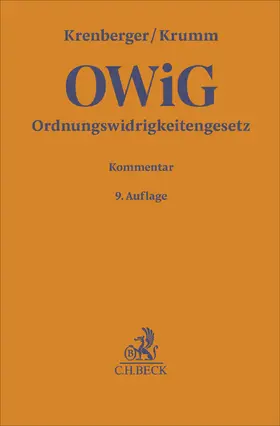 Bohnert / Krenberger / Krumm |  Ordnungswidrigkeitengesetz. OWiG | Buch |  Sack Fachmedien