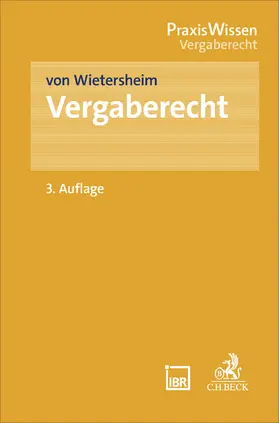 Wietersheim |  Vergaberecht | Buch |  Sack Fachmedien