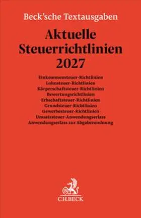  Aktuelle Steuerrichtlinien 2027 | Buch |  Sack Fachmedien