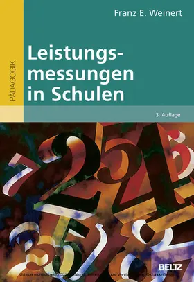 Weinert |  Leistungsmessungen in Schulen | eBook | Sack Fachmedien