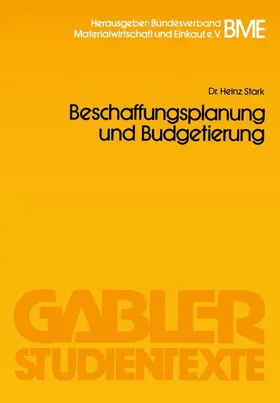 Stark |  Beschaffungsplanung und Budgetierung | Buch |  Sack Fachmedien