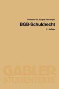 Klunzinger |  Klunzinger, E: BGB-Schuldrecht | Buch |  Sack Fachmedien
