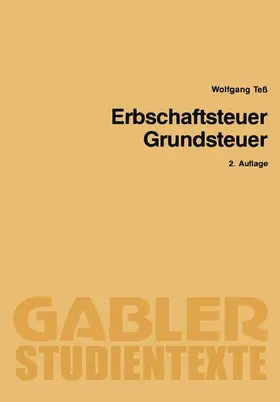 Teß |  Erbschaftsteuer Grundsteuer | Buch |  Sack Fachmedien