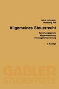 Lohmeyer / Teß |  Teß, W: Allgemeines Steuerrecht | Buch |  Sack Fachmedien