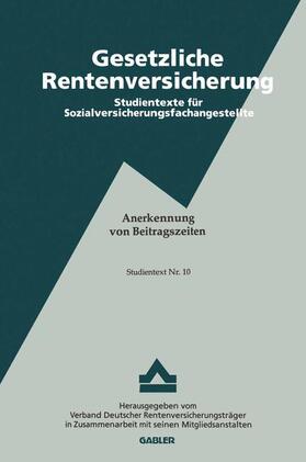 Föhlinger |  Föhlinger, W: Anerkennung von Beitragszeiten | Buch |  Sack Fachmedien