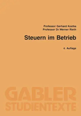 Kostka |  Steuern im Betrieb | Buch |  Sack Fachmedien