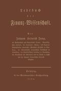 Jung-Stilling |  Lehrbuch der Finanz-Wissenschaft | Buch |  Sack Fachmedien