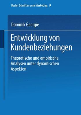 Georgi / Bruhn | Georgi, D: Entwicklung von Kundenbeziehungen | Buch | 978-3-409-11684-8 | sack.de