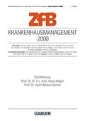 Albach / Backes-Gellner |  Krankenhausmanagement 2000 | Buch |  Sack Fachmedien