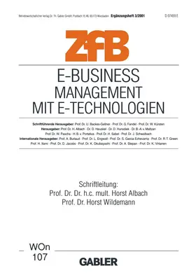 Wildemann / Albach |  E-Business Management mit E-Technologien | Buch |  Sack Fachmedien