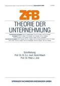 Albach / Jost |  Theorie der Unternehmung | Buch |  Sack Fachmedien