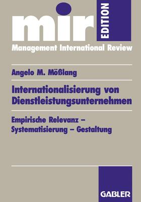 Mößlang | Mößlang, A: Internationalisierung von Dienstleistungsunterne | Buch | 978-3-409-12083-8 | sack.de