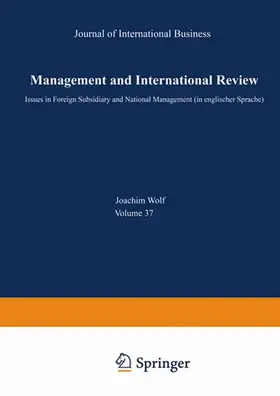 Wolf |  International Human Resource and Cross Cultural Management | Buch |  Sack Fachmedien