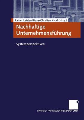 Krcal / Leisten | Nachhaltige Unternehmensführung | Buch | 978-3-409-12094-4 | sack.de