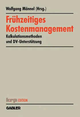 Männel |  Frühzeitiges Kostenmanagement | Buch |  Sack Fachmedien