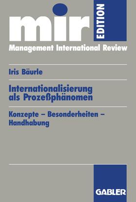 Bäurle |  Bäurle, I: Internationalisierung als Prozeßphänomen | Buch |  Sack Fachmedien