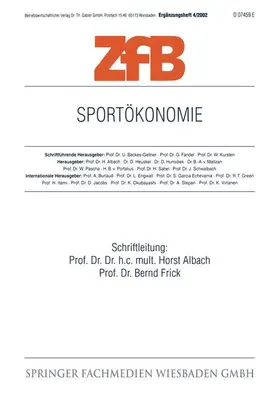 Frick / Albach |  Sportökonomie | Buch |  Sack Fachmedien