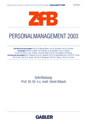Albach |  Personalmanagement 2003 | Buch |  Sack Fachmedien