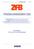 Albach |  Personalmanagement 2003 | Buch |  Sack Fachmedien