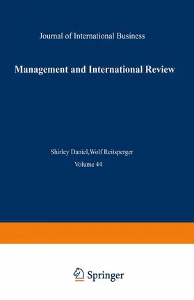 Reitsperger / Daniel |  Management and International Review | Buch |  Sack Fachmedien