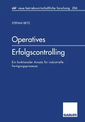 Betz |  Betz, S: Operatives Erfolgscontrolling | Buch |  Sack Fachmedien