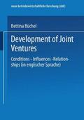 Büchel |  Büchel, B: Development of Joint Ventures | Buch |  Sack Fachmedien