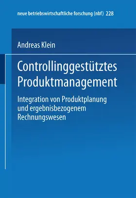 Klein |  Controllinggestütztes Produktmanagement | Buch |  Sack Fachmedien