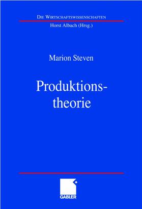 Steven | Steven, M: Produktionstheorie | Buch | 978-3-409-12930-5 | sack.de