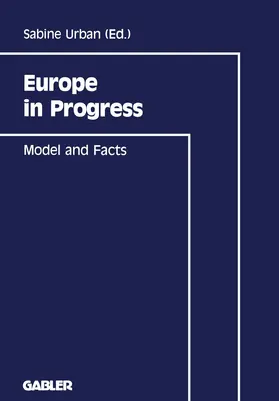 Backhaus / Urban |  Europe in Progress | Buch |  Sack Fachmedien