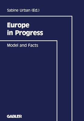 Backhaus / Urban | Europe in Progress | Buch | 978-3-409-13237-4 | sack.de