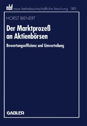 Bienert |  Der Marktprozeß an Aktienbörsen | Buch |  Sack Fachmedien