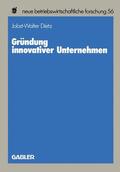 Dietz |  Dietz, J: Gründung innovativer Unternehmen | Buch |  Sack Fachmedien
