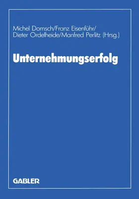 Domsch |  Unternehmungserfolg | Buch |  Sack Fachmedien